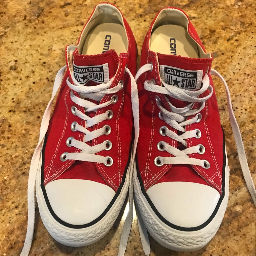 Red Converse 9.5 men’s 11.5 women’s
